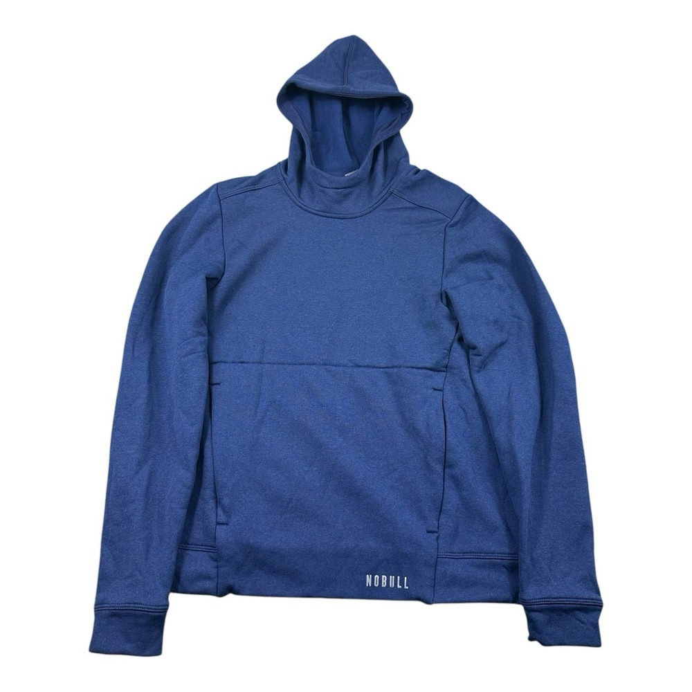 Nobull Blue Performance Hooded Womens Workout Athletic Sweater Size Small